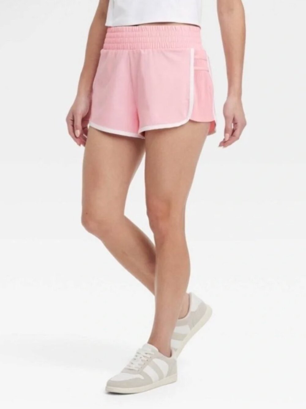 all in motion Light Pink Athletic Shorts with White Trim, XS, never worn NWOT